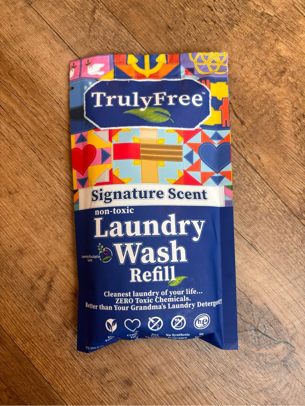UNOPENED TRULY FREE- Signature Scent Blue Laundry Wash Refill